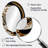 Black, Silver And Gold Blending Swirls IV - Abstract Oval Decorative Mirror On Metal-1432679102
