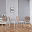 Ensemble de salle à manger 5 pièces, table de salle à manger Mid-Century pour 4 à 6 personnes avec plateau en MDF, table de salle à manger à piédestal, table basse de loisirs