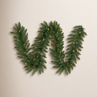 Peabody Pre-Lit Mixed Pine Christmas Garland