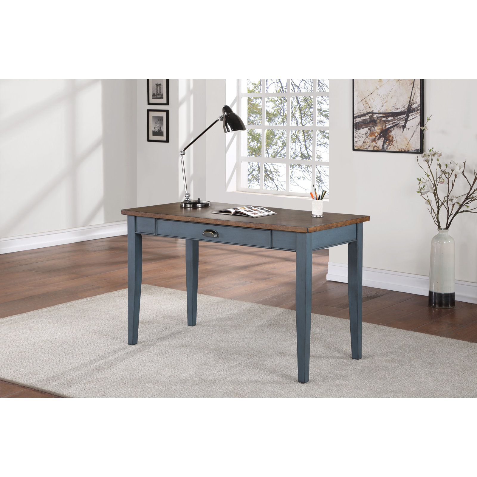 Vivienne Writing Desk, Blue