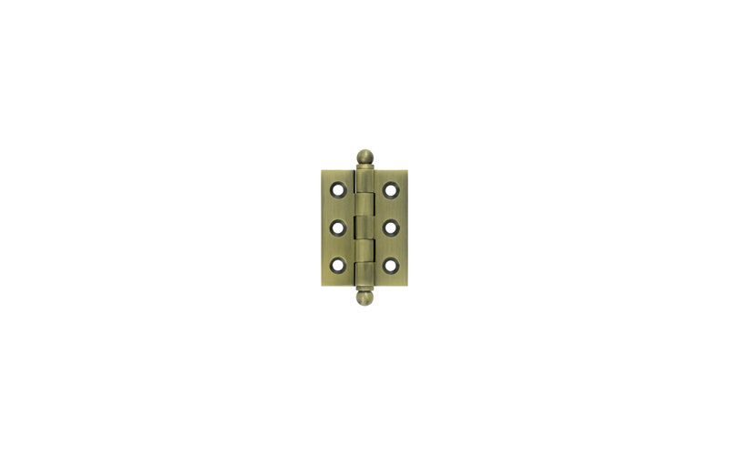 10'' x 10'' Solid Brass Traditional Hinge, 2" H x 1.5" W, Antique Brass
