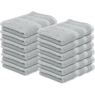100% Cotton Midweight Washcloth (Set of 72)