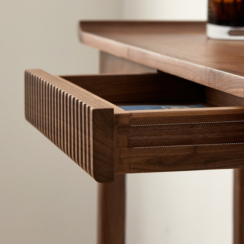 Nouvelle table de véranda entièrement en bois massif de style chinois., H 33,4 po x l 54,3 po x P 12,6 po