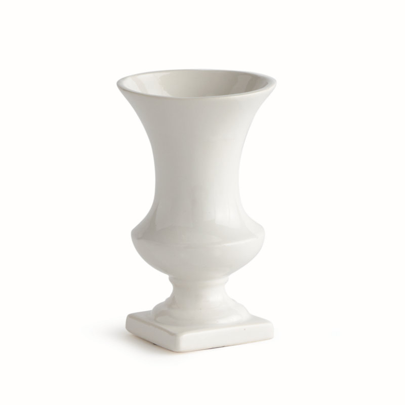 Antoinette Handmade Ceramic Table Vase, 7.5" H x 4.5" W x 4.5" D