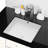 Ceramic Rectangular Undermount Sink With Overflow - Bathroom Luxury Essential