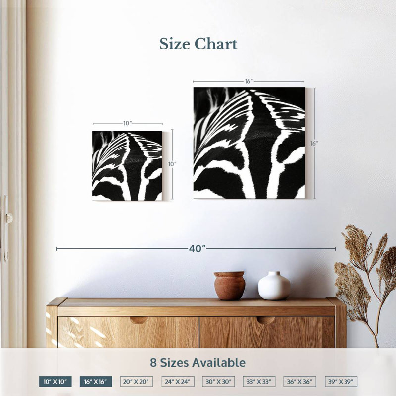 Brampt Zebra Stripes Pattern VI, 10" H x 10" W