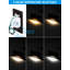 Éclairage intégré intégré pour terrasse à DEL 120 V, lumières d'escalier en métal à intensité variable, 5CCT-106900688