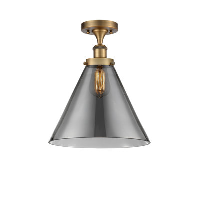 Plafonnier semi-encastré 1 lumière Ballston Urban Cone