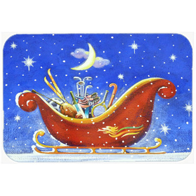 Planche à découper en verre pour père noël caroline