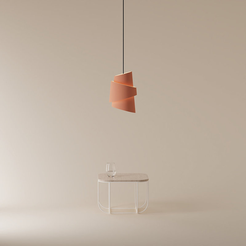 Croissant Pendant Light, Black, Blossom
