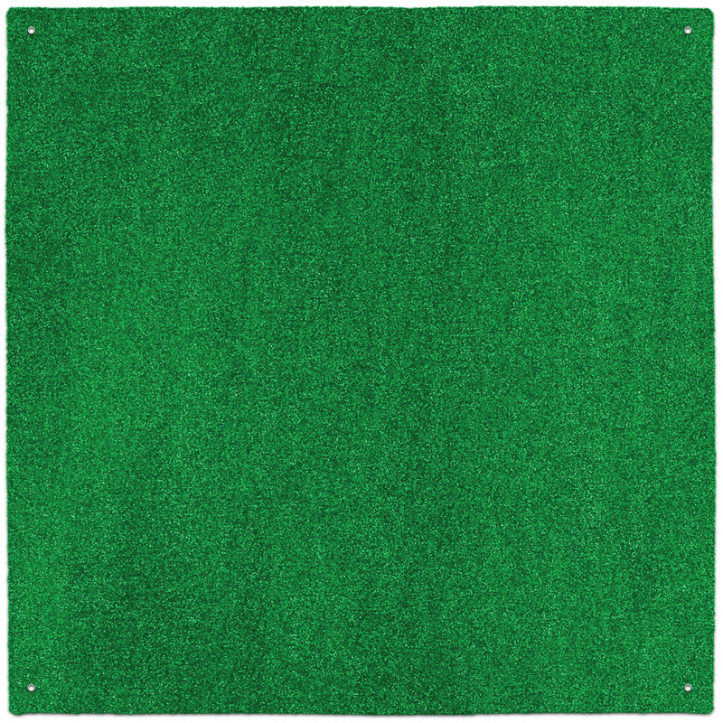 House, Home and More Outdoor Turf Rug - Green, Rectangle 10' x 15'