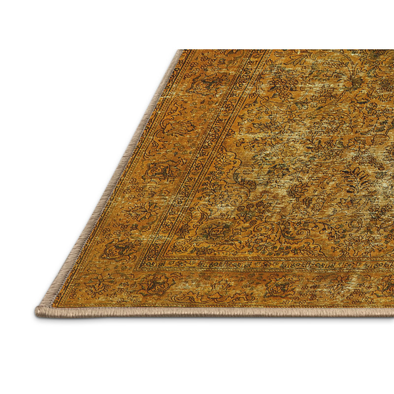 Tapis marocain tissé à la machine Afnan, Rectangle 2 pi x 4 pi