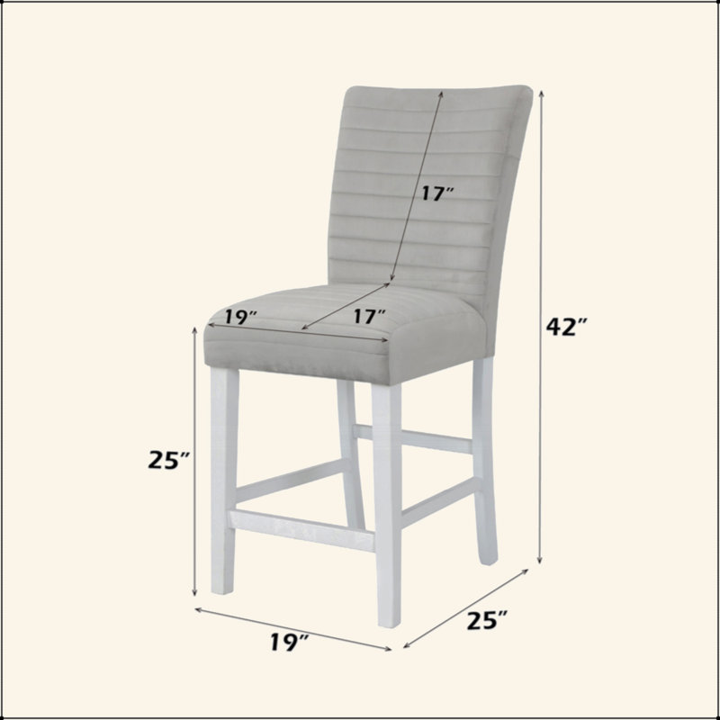 Ensemble de 2 chaises rembourrées en velours