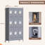 Metal 3 - Tier 90cm Gym Locker with Handle-242549909