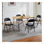 Ensemble de 4 chaises pliantes, chaises pliantes rembourrées en cuir, chaises pliantes robustes en métal, pour la maison, le bureau, le pair, paquet de 4-1274637784