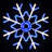 Large Snowflake Decoration with Blue and White Motion LED Lights-395907609-395907608