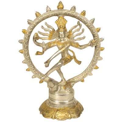 8" Brass Nataraja Sculpture | Handmade Dancing Shiva Idol | Traditional Indian Home Décor Statue | Spiritual Figurine for Altar & Living Room