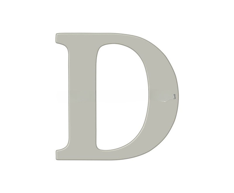 4" H Brass House Letter, Lifetime Brass, F