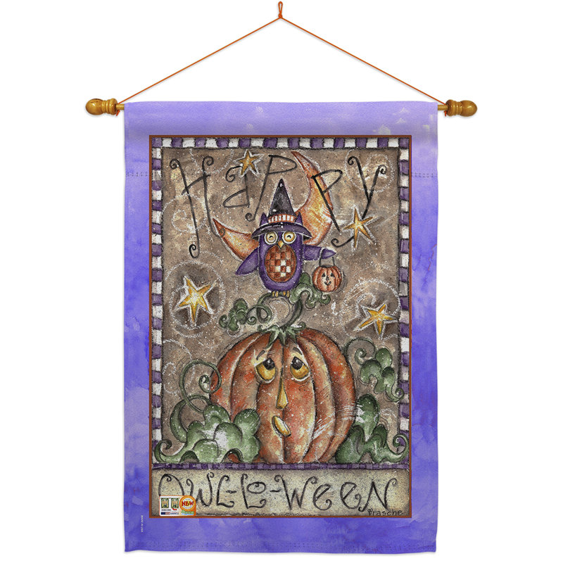 Double Sided 40'' H x 28'' W Polyester Halloween Flag Set