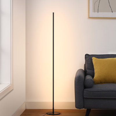 Hedden 58" Dimmable LED Corner Floor Lamps with Remote Control (Set of 2)
