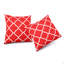 Ensemble de 2 coussins décoratifs d'extérieur imperméables et résistants à la décoloration-124862020