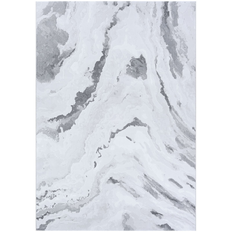 Driggers Abstract Indoor Rug, Rectangle 3'11" x 5'6"