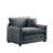 Grey Corduroy Single Deep Seat For Bedroom, Flat - Fashion And Retro Blend, Double Layered Cushions, Removable