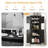 68" Corner Kitchen Pantry With 4 Doors And Adjustable Shelves-1859421548