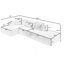 Ensemble de salon modulaire, canapé minimaliste moderne, canapé à installation gratuite-287835168