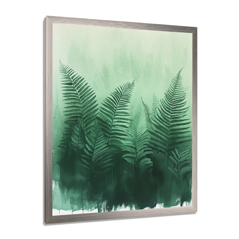 Claudearl - Art mural floral, H 40 po x l 30 po, Picture Framed, Argent argent