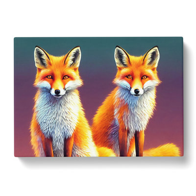 Two Foxes Vol.1 - Wrapped Canvas