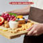 Ensemble de 3 planches à découper en bambou, ensemble de planches à découper de cuisine avec support, ensemble de planches à découper