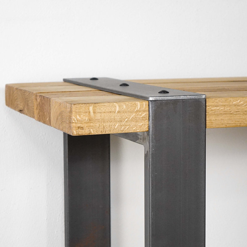 Lena Solid Wood Top Console Table, 80 H x 120 W x 40 D cm