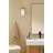 1-Light Brass Bath Vanity Wall Sconce with Clear Glass Shade-613155008