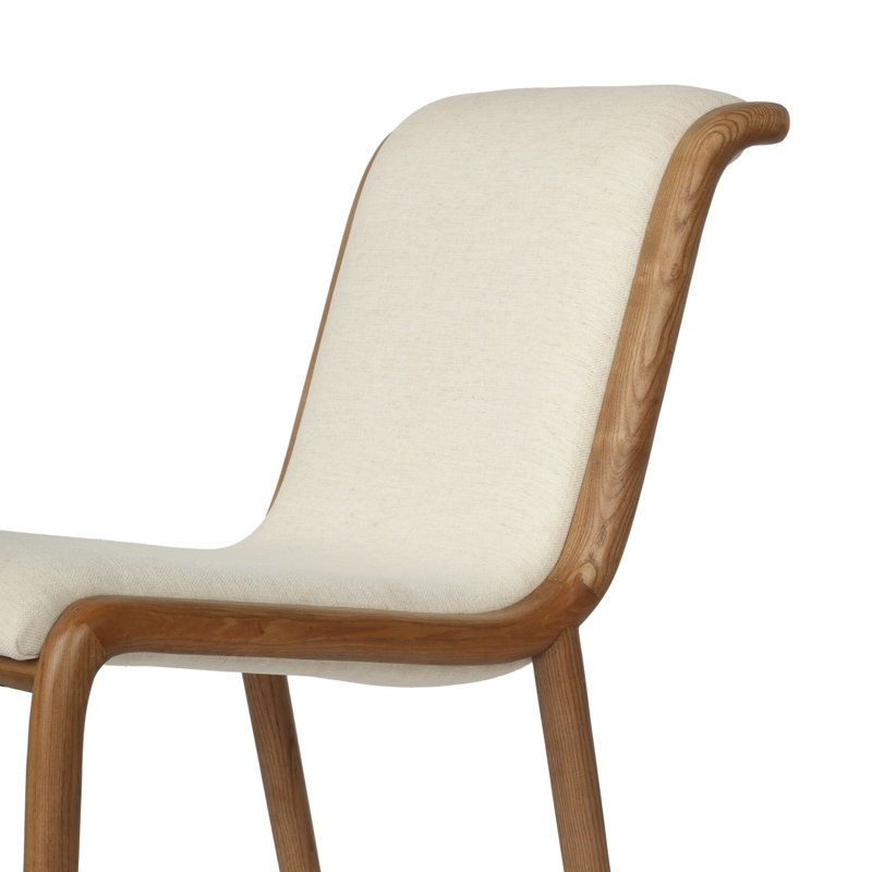 Rafe Upholstered Stool with Solid Wood Frame