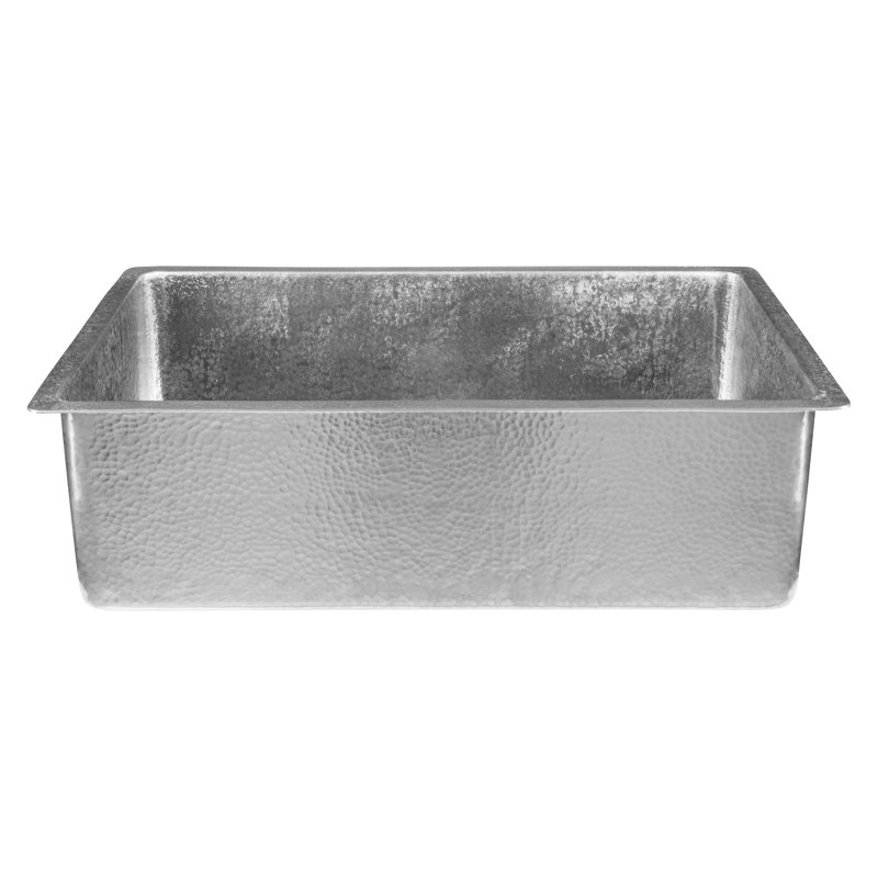 Terra Firma 33'' L Dual - Undermount Or Drop In Single Basin Kitchen Sink, Nickel