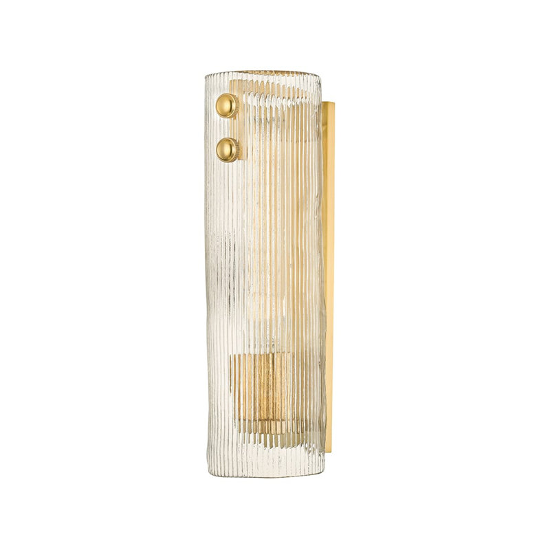 Prospect Park 1 Light Wall Sconce, Aged Brass