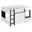 Lit mezzanine moderne avec maisonnette et rangement pour enfants-1520330626