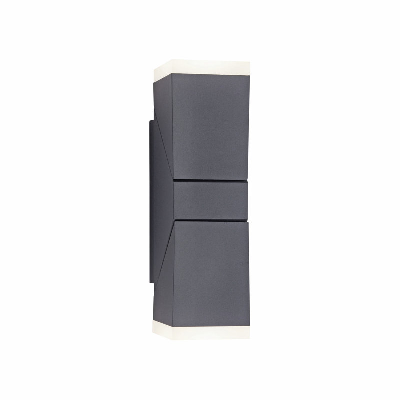 Cullompton Anthracite 2 - Bulb 22cm H Integrated LED Outdoor Flush Mount