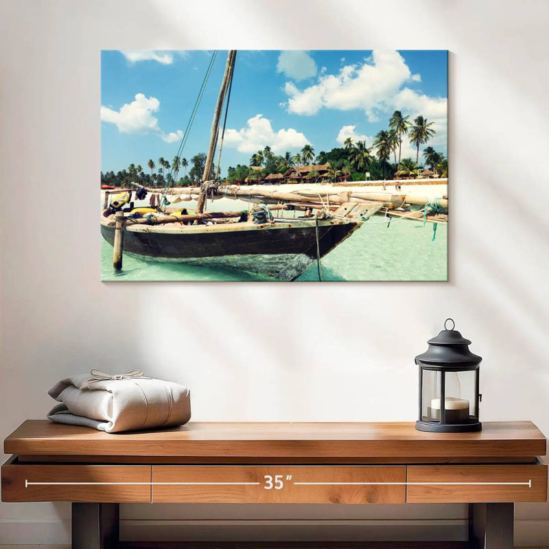 Bateau Mehar Zanzibar Island, H 16 po x l 24 po