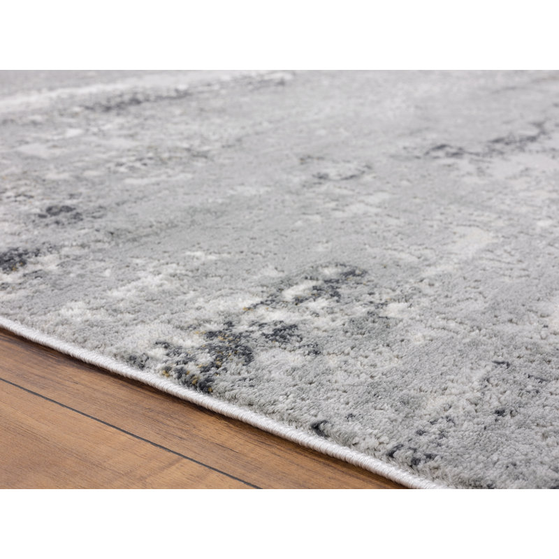 Vallie Abstract Indoor Rug, Round 7'10"