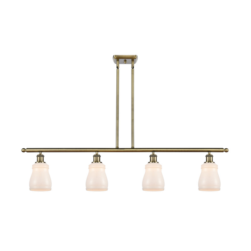 Sallie 4 - Light Kitchen Island Pendant, White, LED