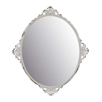 Whiddon Oval Mirror with Shelves