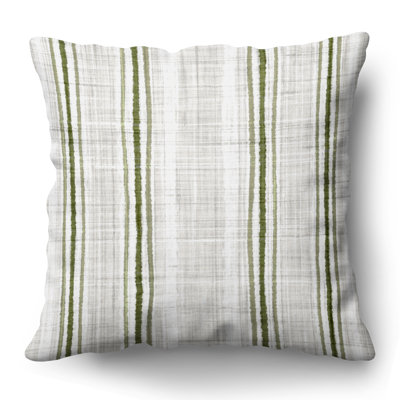 Striped Pattern Throw Pillow with Premium Polyester