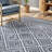 Phyllis Machine Washable Diamond Trellis Area Rug-872656235