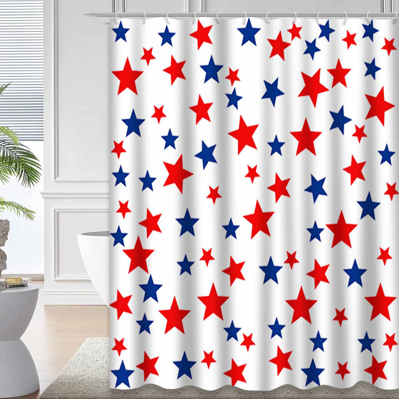 Rideau de douche Patriotic, L 72 po x l 78 po