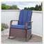Chaise berçante inclinable réglable en PE avec coussins Outsunny-727832072
