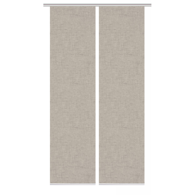 Semi Sheer Sliding Panel Pair, Taupe