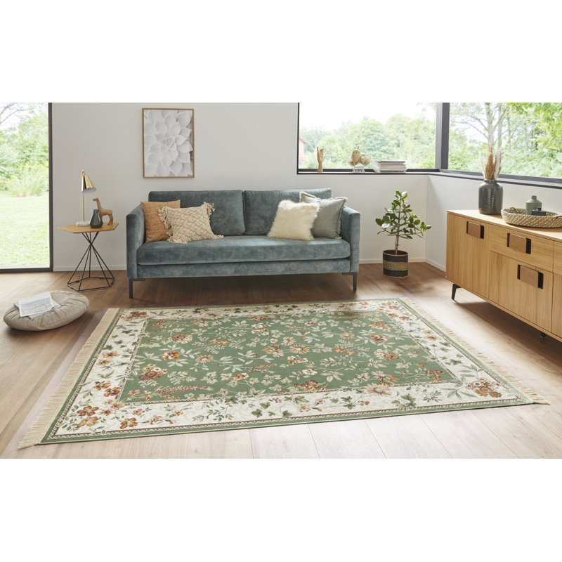 Tufted Green Rug, Rectangle 195 x 300cm