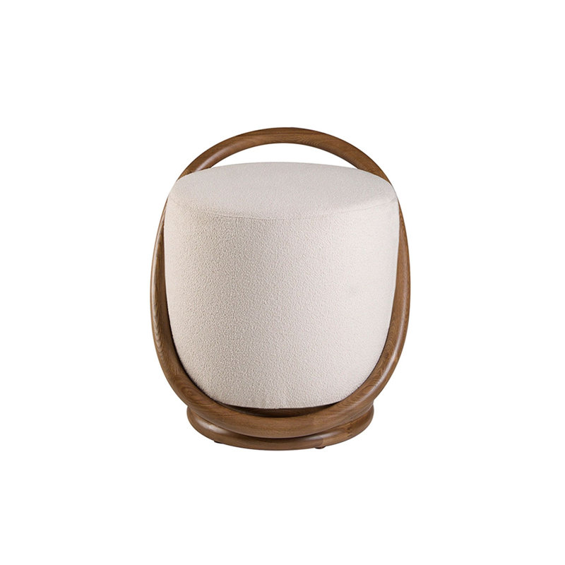 52cm Wide No Pattern Pouffe Ottoman
